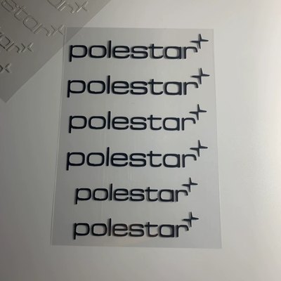 polestar车贴纸北极星贴