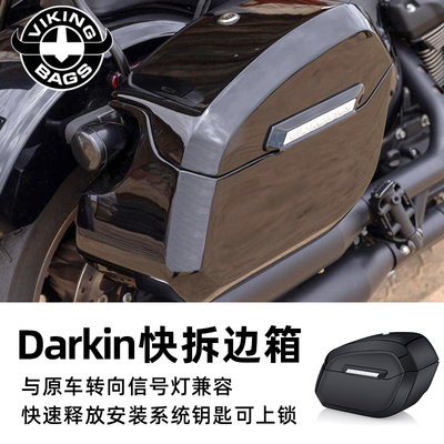 维京Vikingbags适用于哈雷18后路威S快拆边箱Darkin边包行李箱