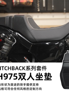 适用于哈雷Nightster双人车座坐垫靠背Switchback RH975夜行者