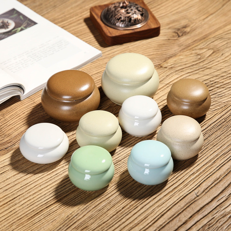 多款迷你陶瓷茶叶罐小瓶子便携药丸密封茶膏香粉出储钱罐logo定制,餐饮具,茶叶罐,淘宝优惠券,粉丝福利购,淘宝优惠卷