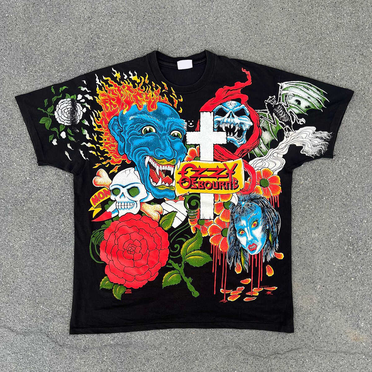 John Michael Ozzy Osbourne奥齐奥斯本Black Sabbath美式短袖T恤