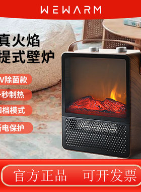 WeWarm仿真火焰取暖器电暖气家用紫外线除菌暖风机旗舰店2024新款