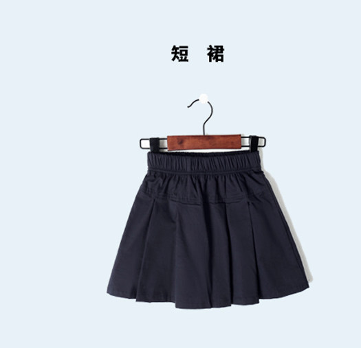 学生半身裙夏装小学生百褶裙学院风中大女童短裙女装裙子春秋夏季