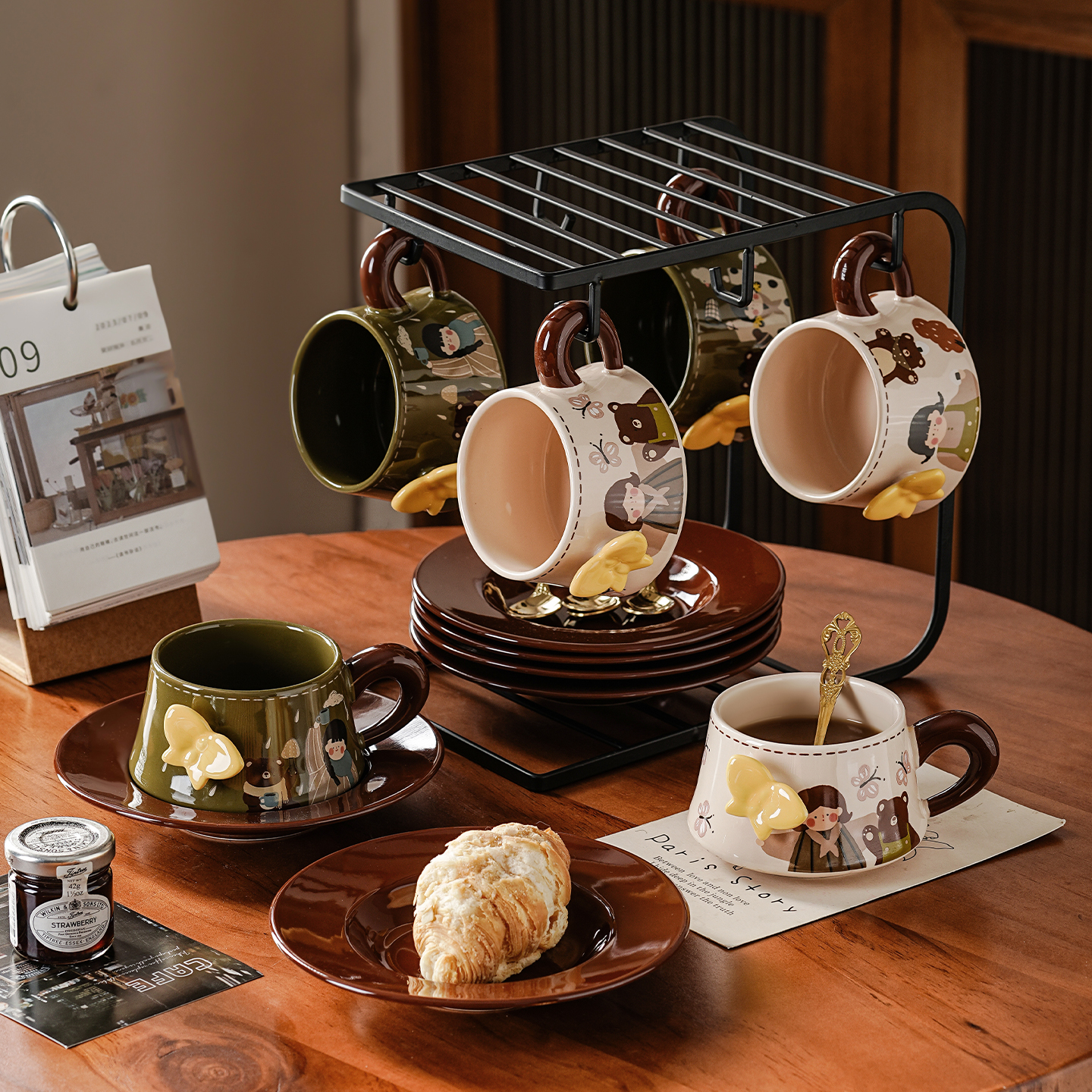 特别好看陶瓷咖啡杯子高档精致生日订新婚礼物咖啡杯碟套装高级感