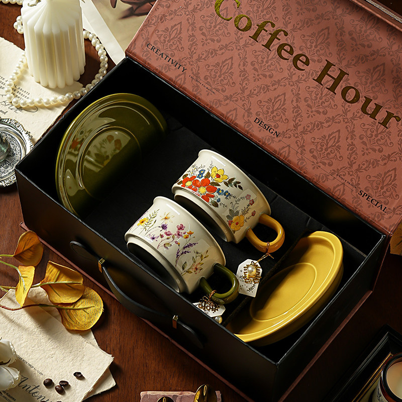 乔迁礼物女生实用高级感新婚乔迁之喜入宅礼物全套伴手礼咖啡杯碟