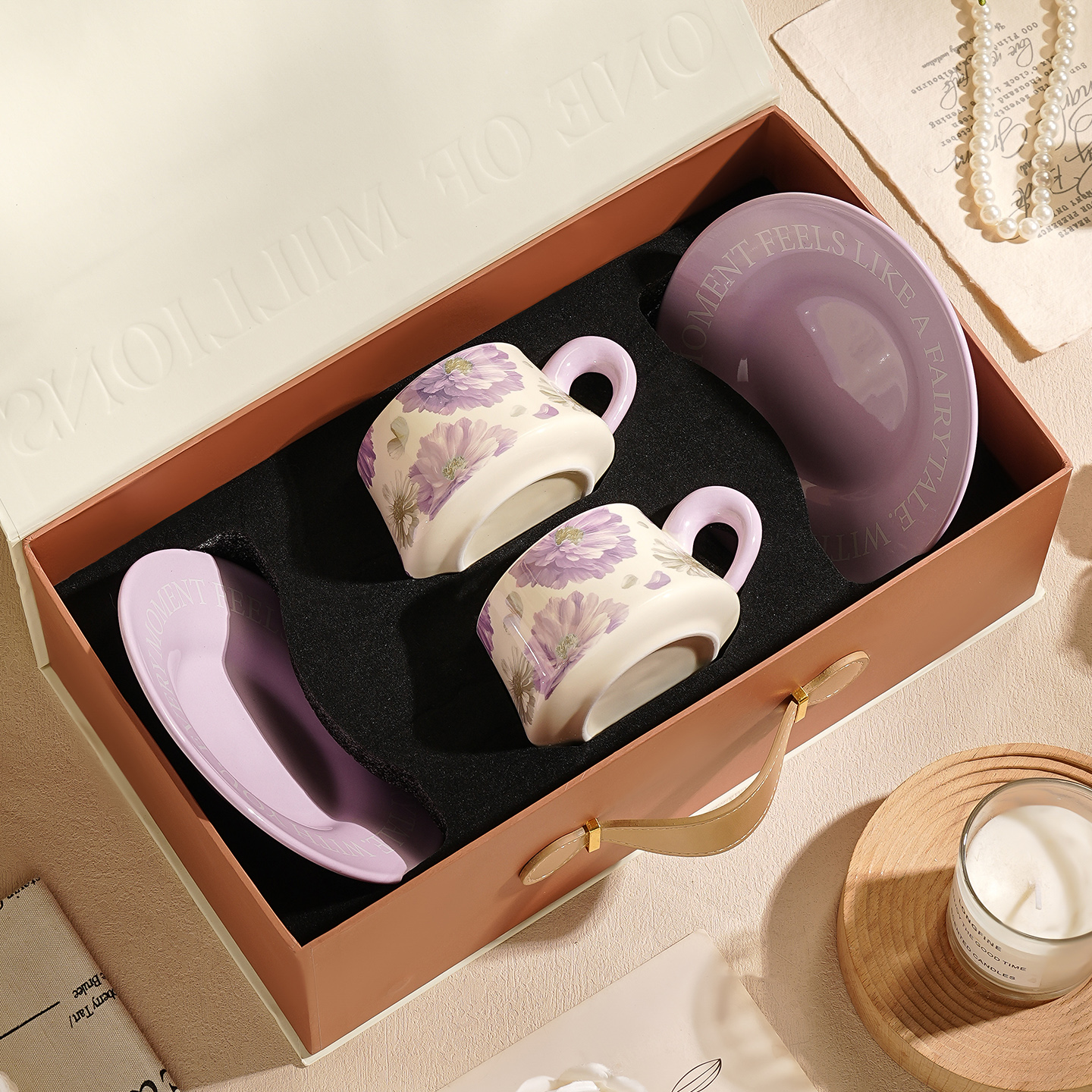 特别好看陶瓷咖啡杯子高档精致生日订新婚礼物咖啡杯碟套装礼盒装