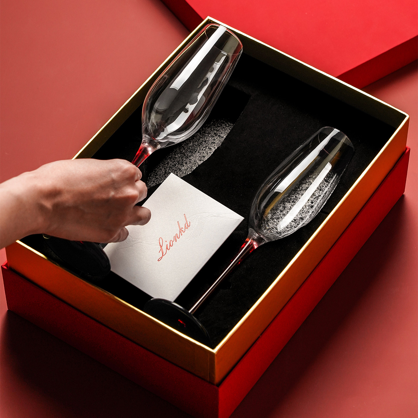 新婚结婚订婚礼物实用红酒杯轻奢高级感家用送新人小众高档礼品