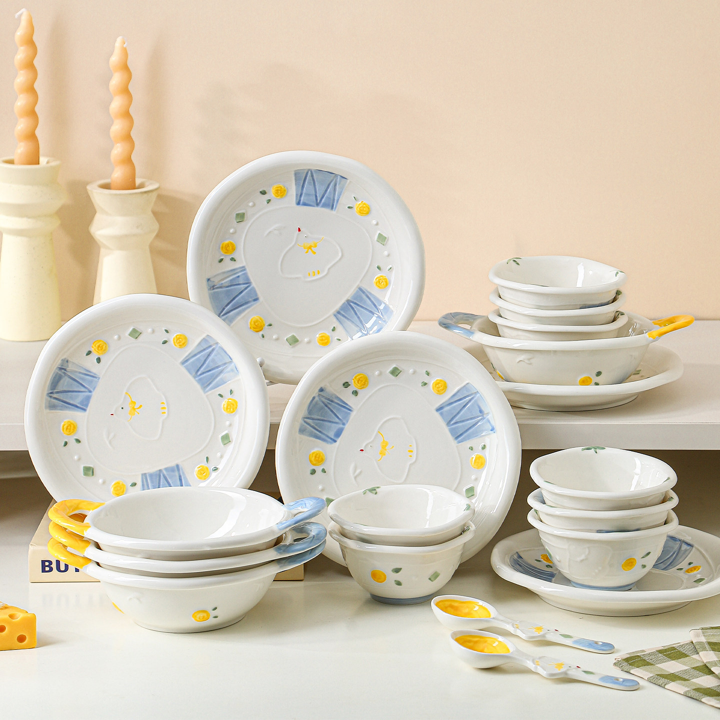 餐具礼盒生日礼物新家乔迁礼物碗碟餐具套装新款陶瓷碗盘新婚餐具