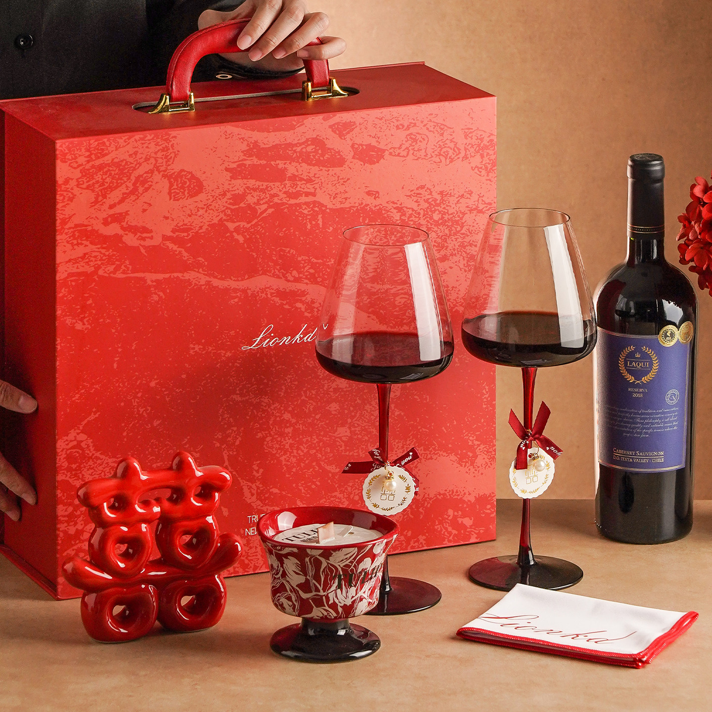 结婚送新人订婚新婚礼物送新人高级实用送新娘香薰礼盒敬酒杯礼品