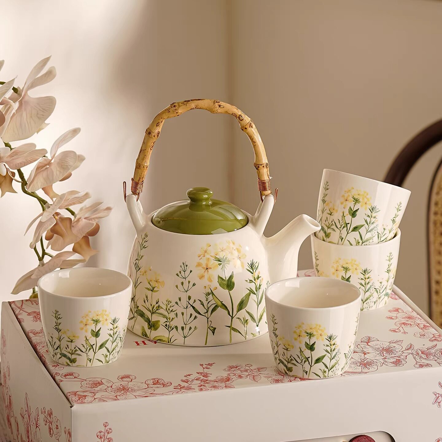 中式茶壶日式陶瓷茶杯年轻人功夫茶具套装礼盒送人乔迁新居礼物