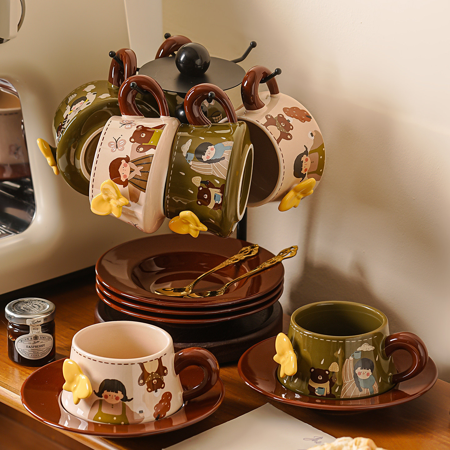 陶瓷咖啡杯子高档精致特别好看的咖啡杯套装新婚礼结婚礼物送新娘