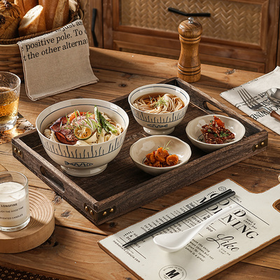 陶瓷碗个人专用上班高端女士个人专用碗家用一人一个一人食餐具