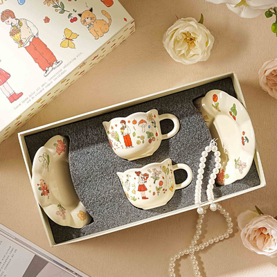 马克杯子伴手礼陶瓷杯子家用喝水超好看的咖啡杯生日结婚新婚礼物