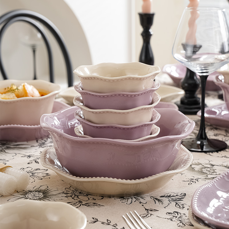 吹爆！不会选错的餐具紫色奶油风