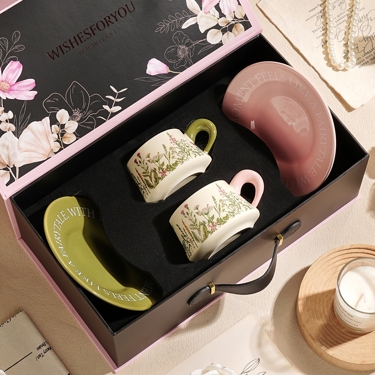 特别好看陶瓷咖啡杯子高档精致生日订新婚礼物咖啡杯碟套装礼盒装