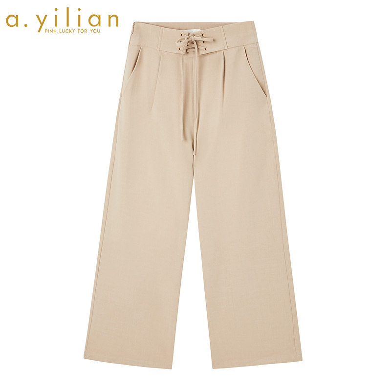 阿依莲2020夏季新款休闲裤女时尚韩版宽松显瘦阔腿裤