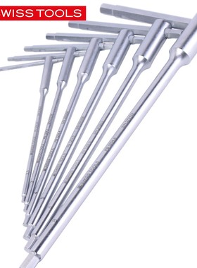 瑞士PB内六角扳手滑动式T型内六角进口T柄加长单个内六方PB 1204