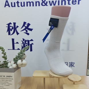 欧货黑白小腿袜高筒显瘦堆堆袜字母百搭ins韩版 袜子男新款 男袜饰