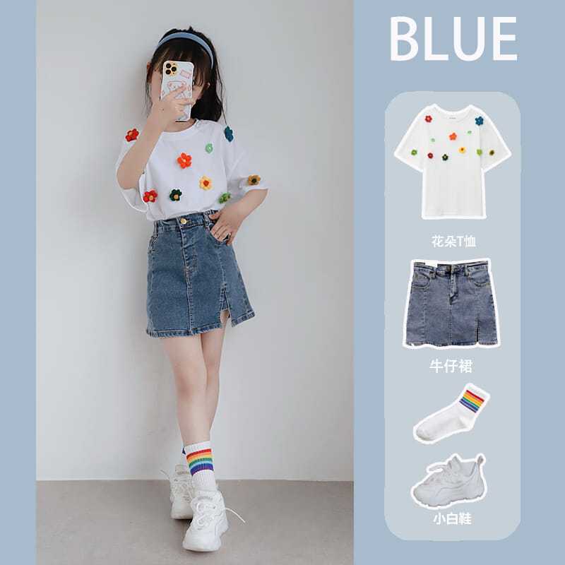 女童夏季套装204新款中大