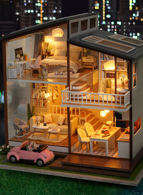 智趣屋diy小屋慢时光手工制作别墅大型房子模型成人拼装生日礼物