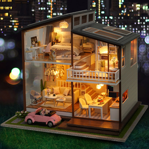 智趣屋diy小屋慢时光手工制作别墅大型房子模型成人拼装生日礼物