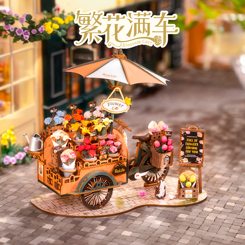 若来立体拼图木质玩具模型积木