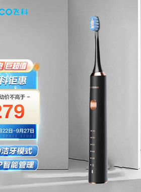 飞科FT7205电动牙刷物男女全自动牙刷充电式声波震动软毛牙刷情侣