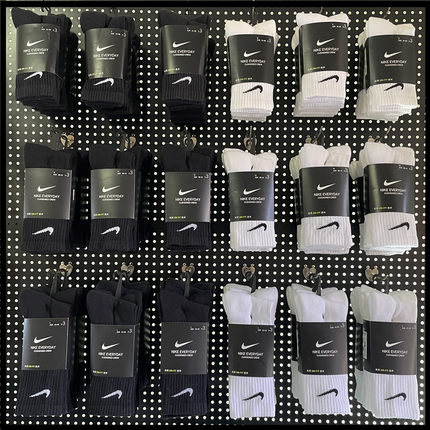 Nike耐克袜子男袜女袜2021夏季新款中筒长筒毛巾底运动袜子