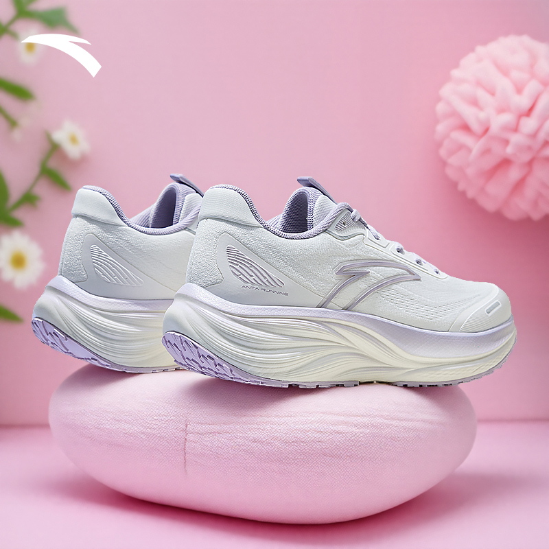 安踏女子跑鞋软底缓震运动鞋