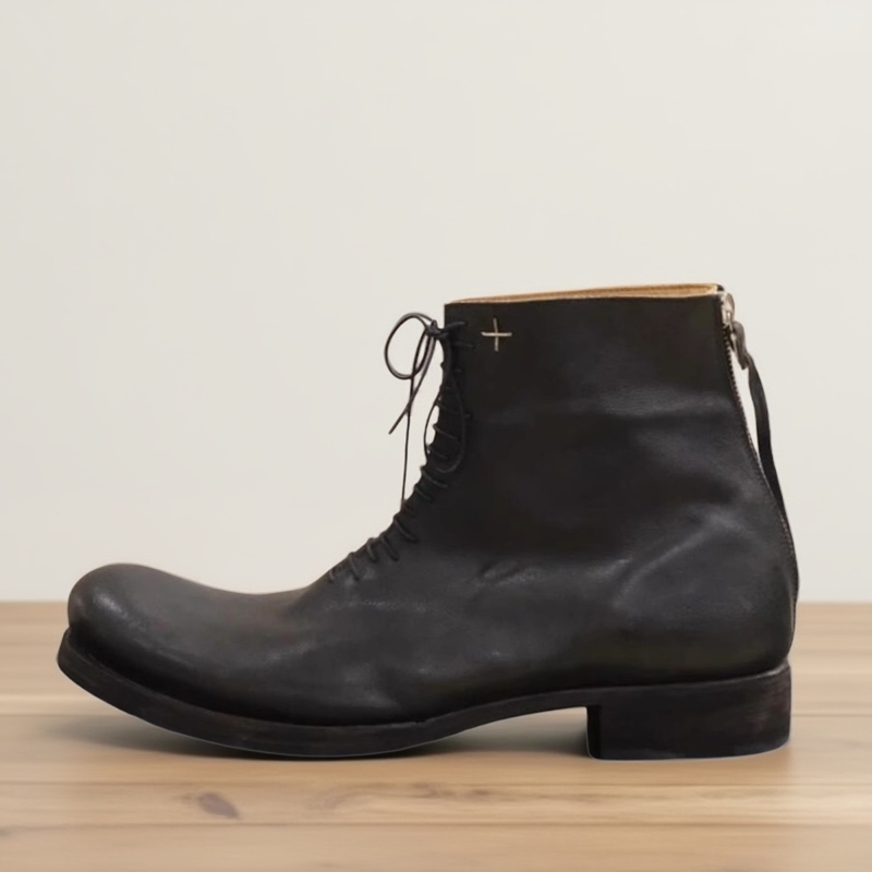 复古帅气翘头马丁靴日系暗黑短靴