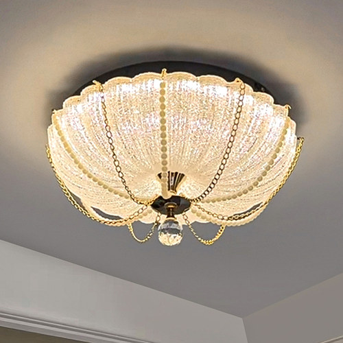 奶油风卧室吸顶灯创意2025新款