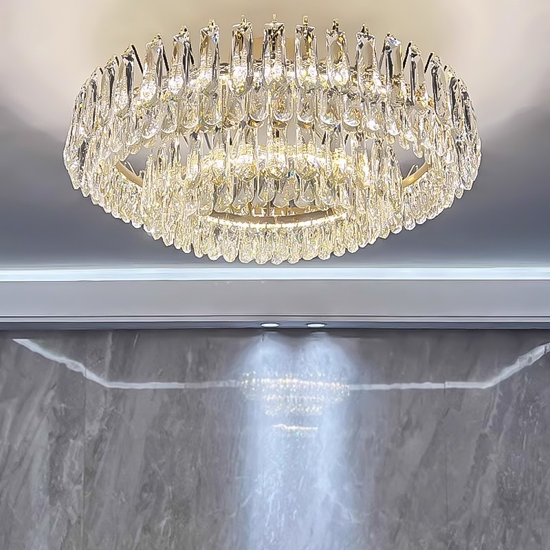 圆形轻奢客厅水晶吸顶灯现代简约大气高级感主灯全屋灯具套餐组合,家装灯饰光源,客厅吸顶灯,淘宝优惠券,粉丝福利购,淘宝优惠卷