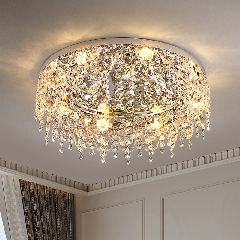 全光谱护眼水晶灯现代简约客厅