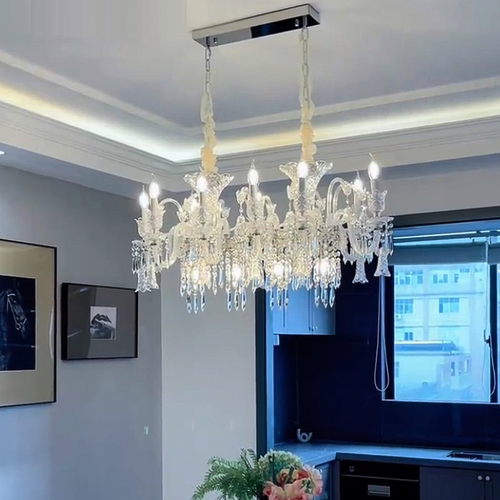 复古餐厅水晶吊灯轻奢现代简约