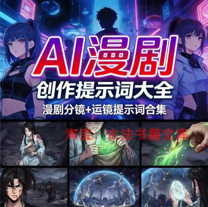 AI 漫剧创作提示词大全分镜运镜人物故事创作提示词资源包