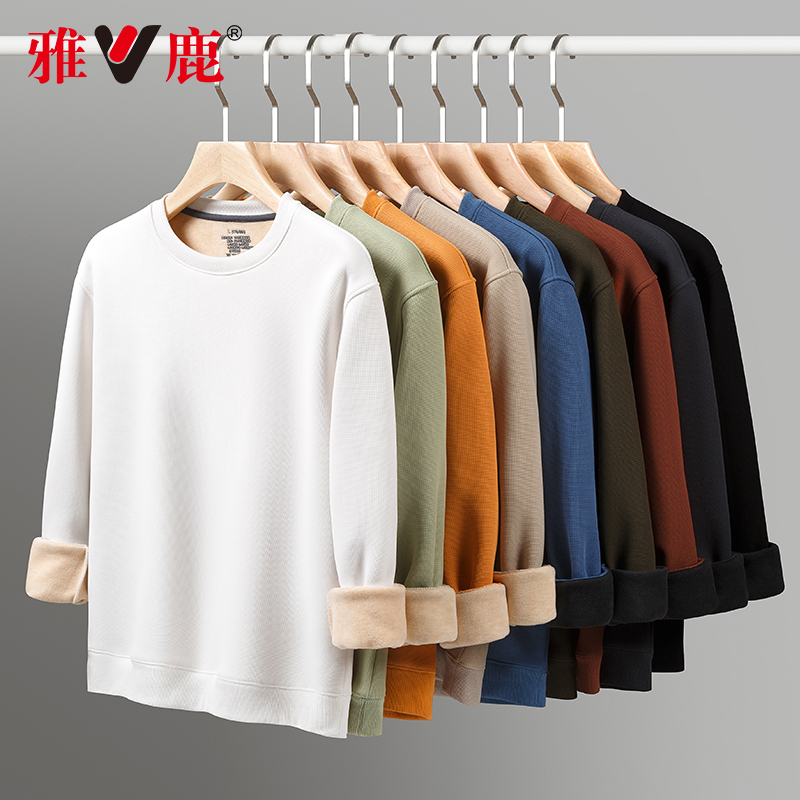 雅鹿男士冬季加厚针织衫