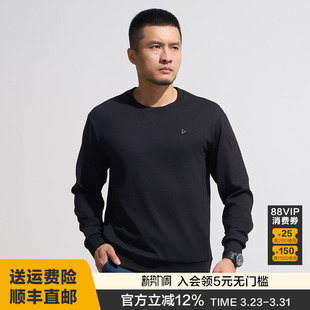春秋舒适通勤休闲套头衫 四代龙牙基础款 圆领战术卫衣男士