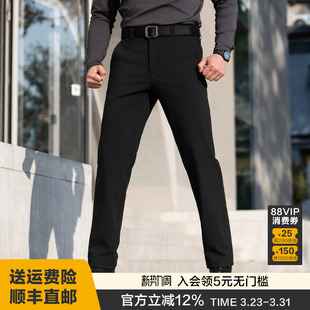 龙牙隐之烈锋保暖软壳直筒长裤 加绒加厚直筒通勤防风户外休闲 冬季