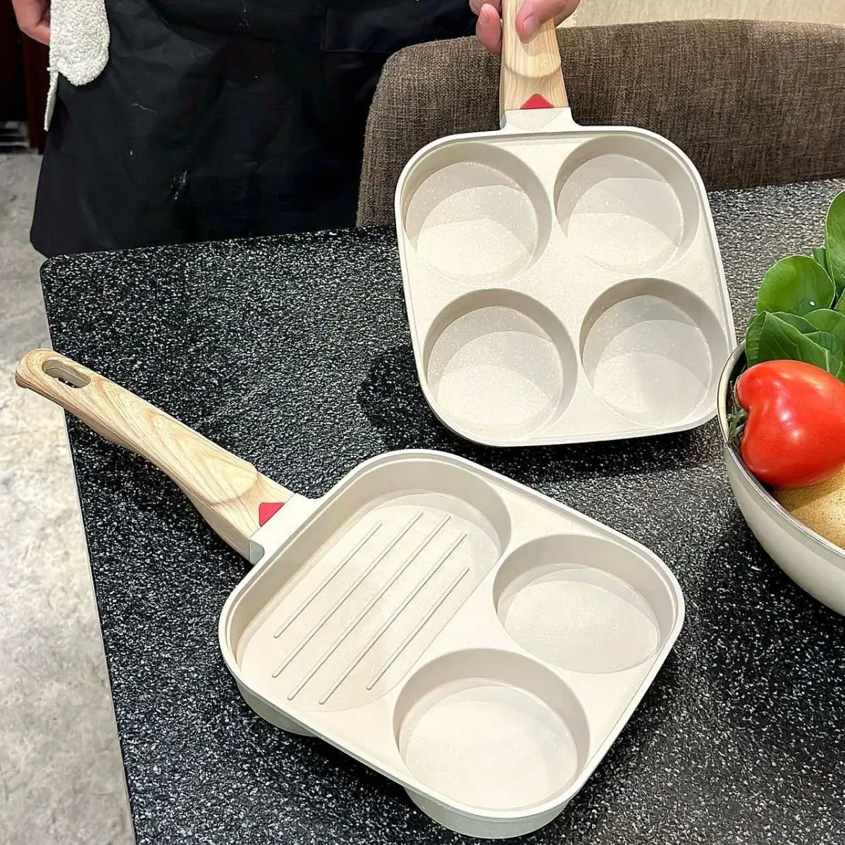 俪佰格麦饭石煎锅迷你煎鸡蛋
