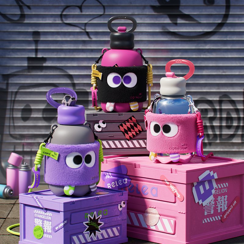 物生物控温保温杯316L吸管杯