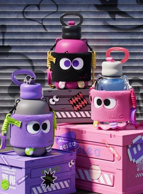 【69元任选两件】物生物吸管保温杯女316L不锈钢学生儿童上学专用