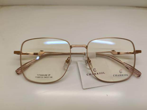 夏利豪巴夏系列 bassoon高档纯钛男女近视眼镜架生物钢全框pc6607