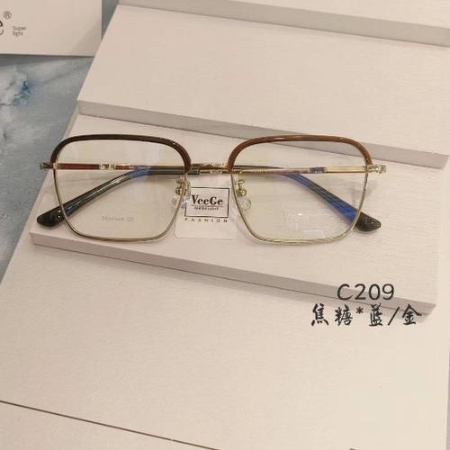 V格商务纯钛眉毛眼镜架