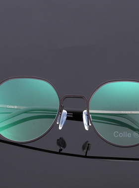 正品Colle惑设计师款纯钛多边形全框男女近视镜框眼镜架时PJ-035