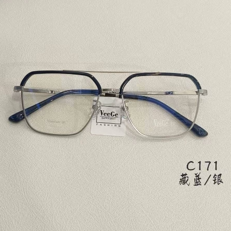 V格双梁全框男女眼镜架
