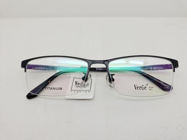 VeeGe纯钛商务眼镜V格精品镜架近视镜架商务男款时尚半框V9888