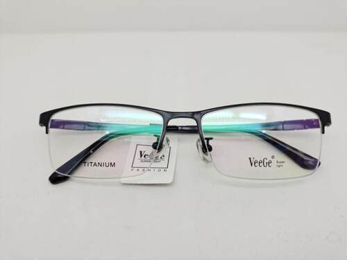 VeeGe纯钛商务眼镜V格精品镜架近视镜架商务男款时尚半框V9888