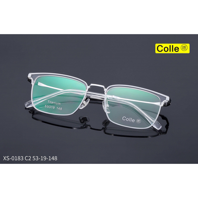 正品Colle惑设计师款纯钛眉毛全框男款近视镜框眼镜架时尚XS-0183