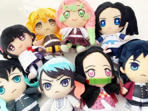 日单鬼灭之刃玩偶公仔万代毛绒