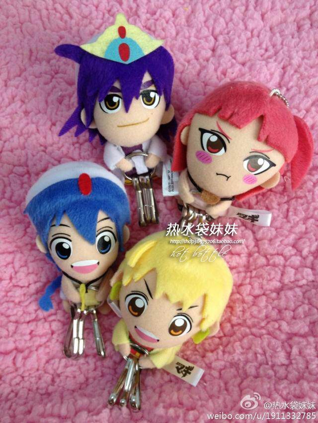 日单magi魔笛阿里巴巴阿拉丁辛巴德毛绒公仔玩偶挂件钥匙挂